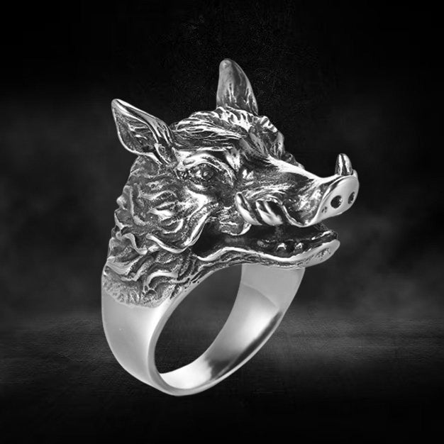 Viking Wild Boar Gullinbursti Ring