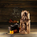 Norse God Odin Wooden Viking Statue