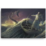 Thor Vs Jormungandr (Viking Canvas)