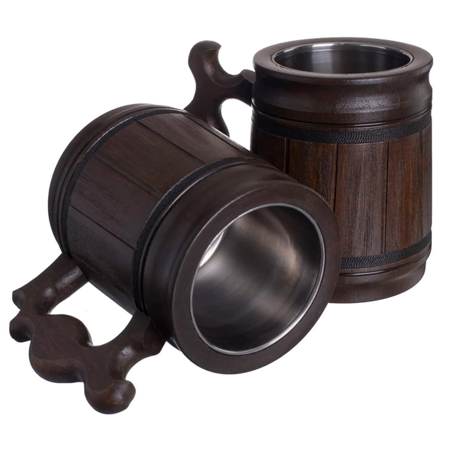 Oak Wood Beer Stein Mug