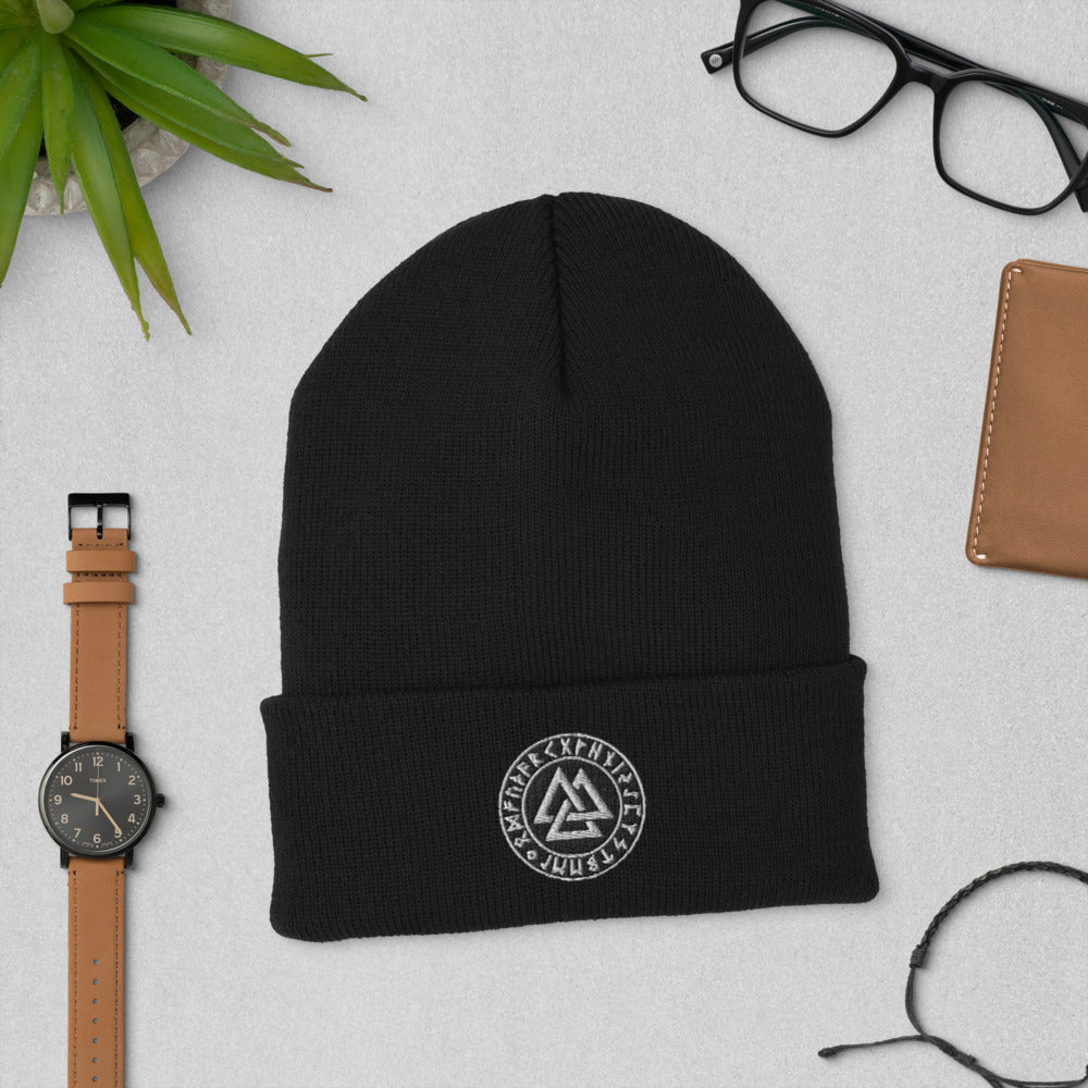 Valknut Viking Beanie