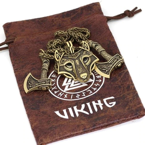 VIKING NECKLACE - FENRIR SHIELD