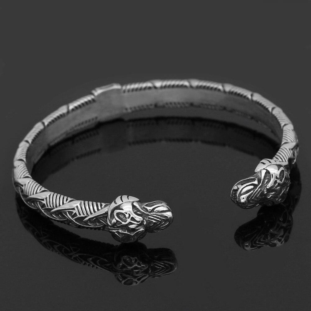 Odin Wolves Geri and Freki Arm Ring
