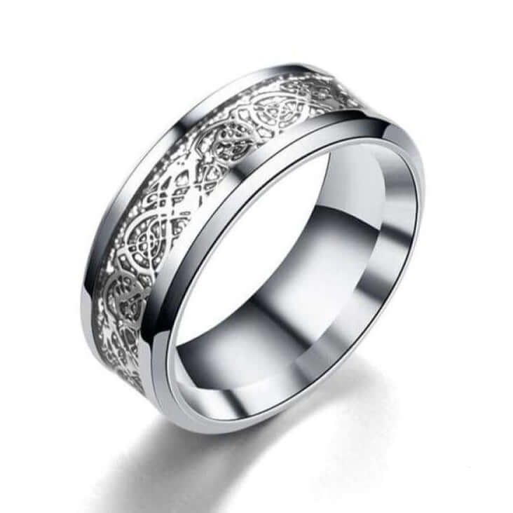 Dragon Heart Ring - 11 (64 5mm) / Drago - viking ring