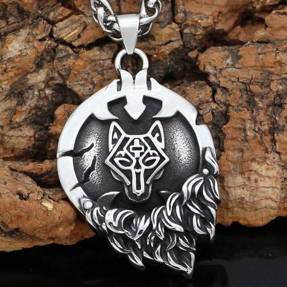 Fenrir Flaming Sun Necklace