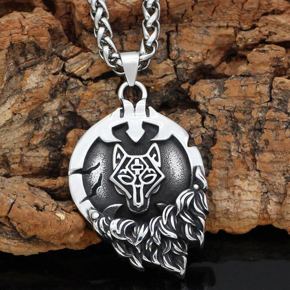 Fenrir Flaming Sun Necklace