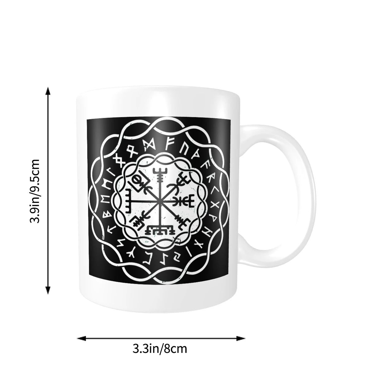 Vegvisir Viking Runic Compass Ceramic Mug