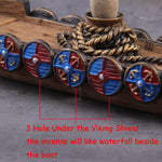 Viking Dragon Boat Backflow Incense Burner