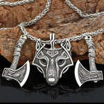 VIKING NECKLACE - FENRIR SHIELD