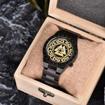 Valknut Wooden Viking Watch