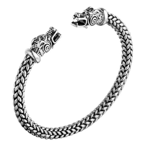 Wolf Heads Viking Arm Ring