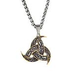 Odin's Horn Triskelion Pendant Necklace