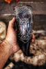 Carved Drinking Horn With Mjölnir Symbol