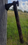 Hand-Forged Rail Spike Viking Axe