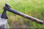 Hand-Forged Rail Spike Viking Axe