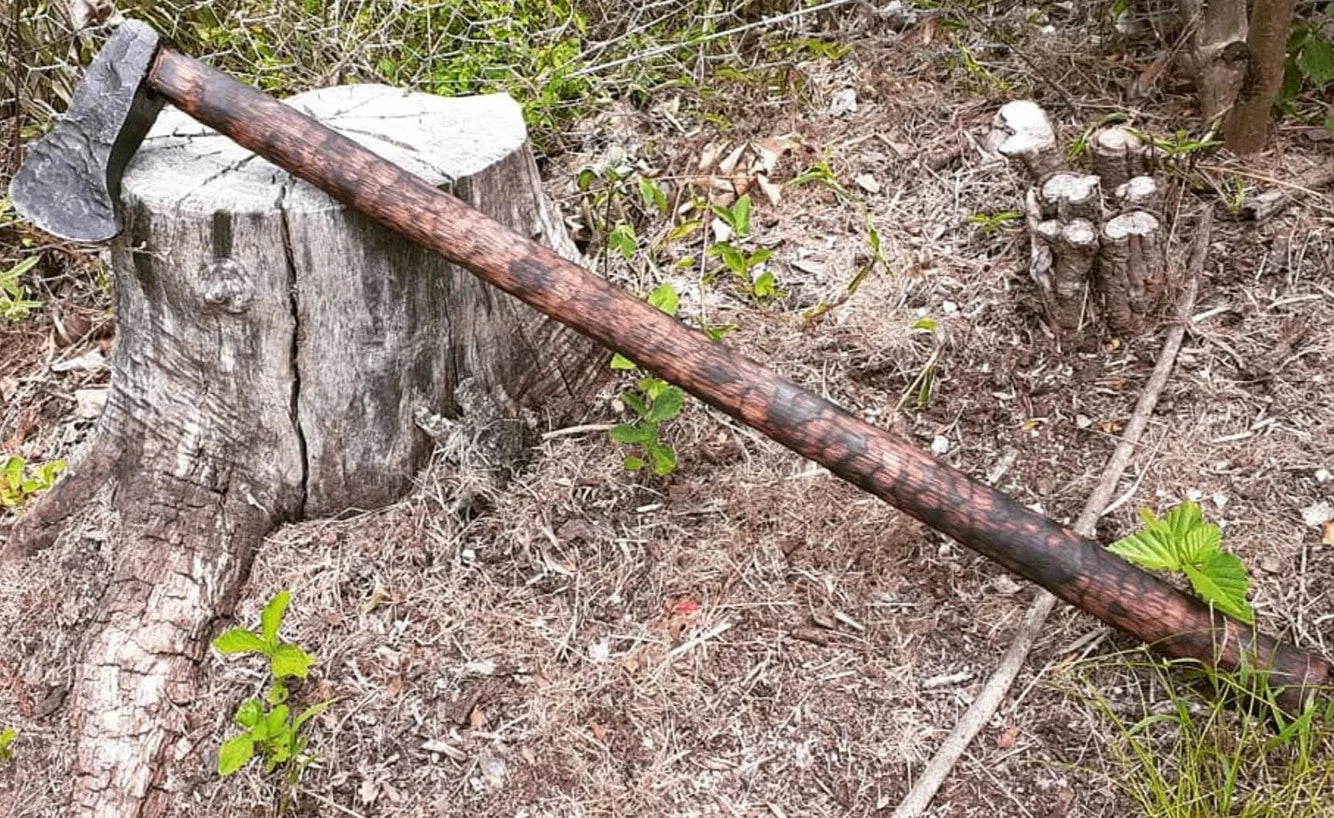 Hand-Forged Viking Bearded Axe