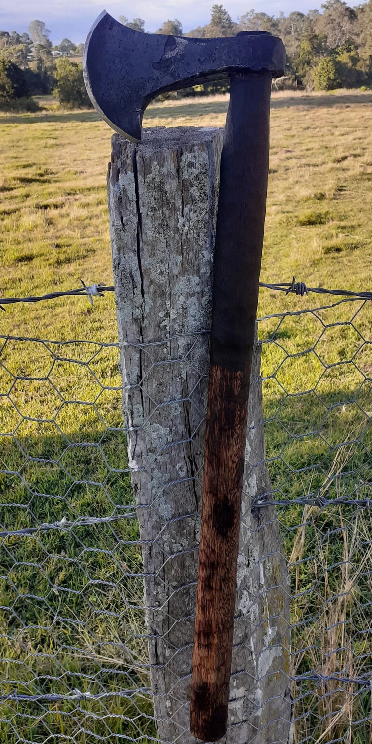 Hand-Forged Viking Bearded Axe