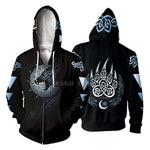 Fenrir Norse Wolf (Viking Hoodie)