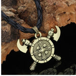 VIKING NECKLACE - SHIELD & AXE