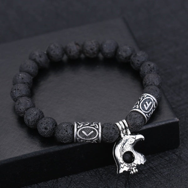 Scandinavian Lava Stone Bracelet