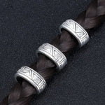 Silver Viking Beads - 6Pcs
