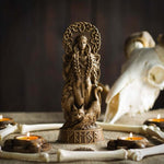 Freyja Norse Goddess Statue, Wood Carving Sculpture