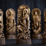 Skadi Sculpture, Skathi, Skade, Norse Goddess, Wood Carving Statue