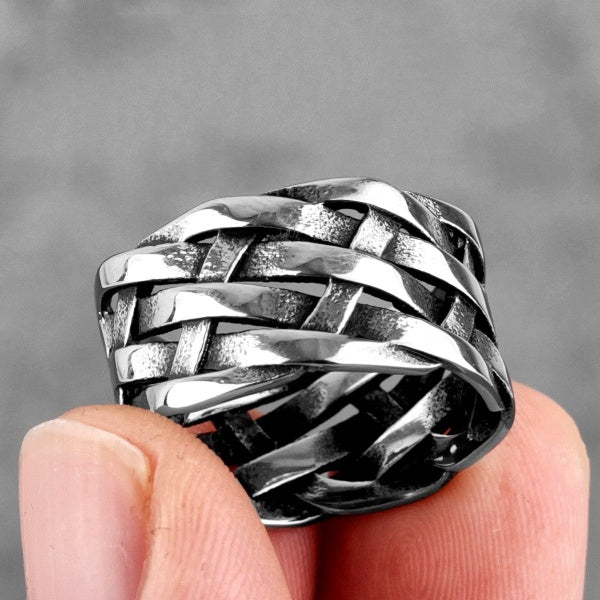 Interwoven Celtic Knot Ring