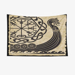 VIKING TAPESTRY - WOOD SHIP