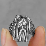 Odin And Ravens Viking Ring