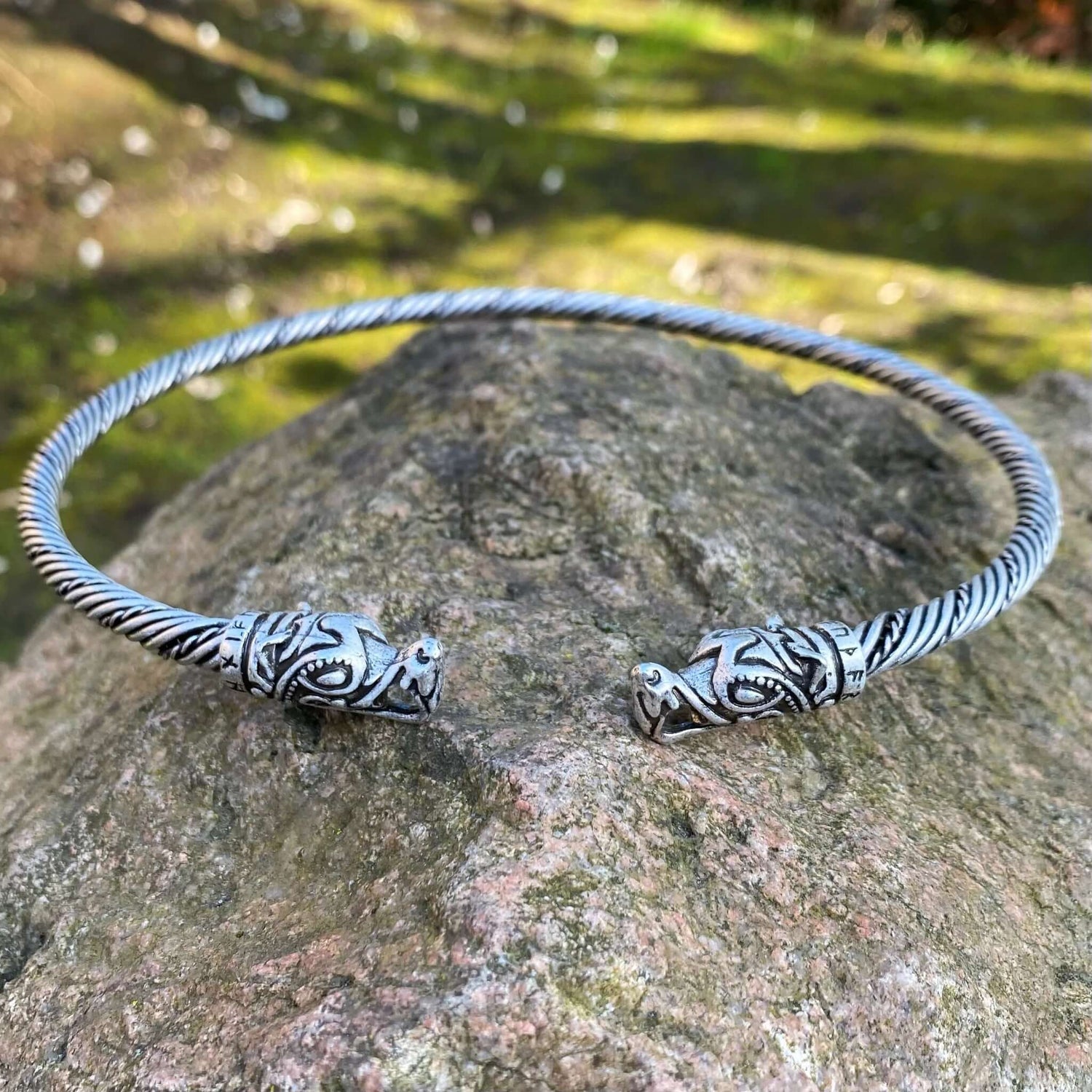 Fenrir Wolf Torc Necklace (Ragnar - Vikings TV Show)