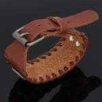 Leather Valknut Bracelet
