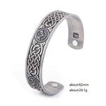 MAGNETIC VIKING ARM RING - Antiuqe silver / Worldwide - 200000146