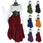 Vintage Off Shoulder Medieval Viking Dresses
