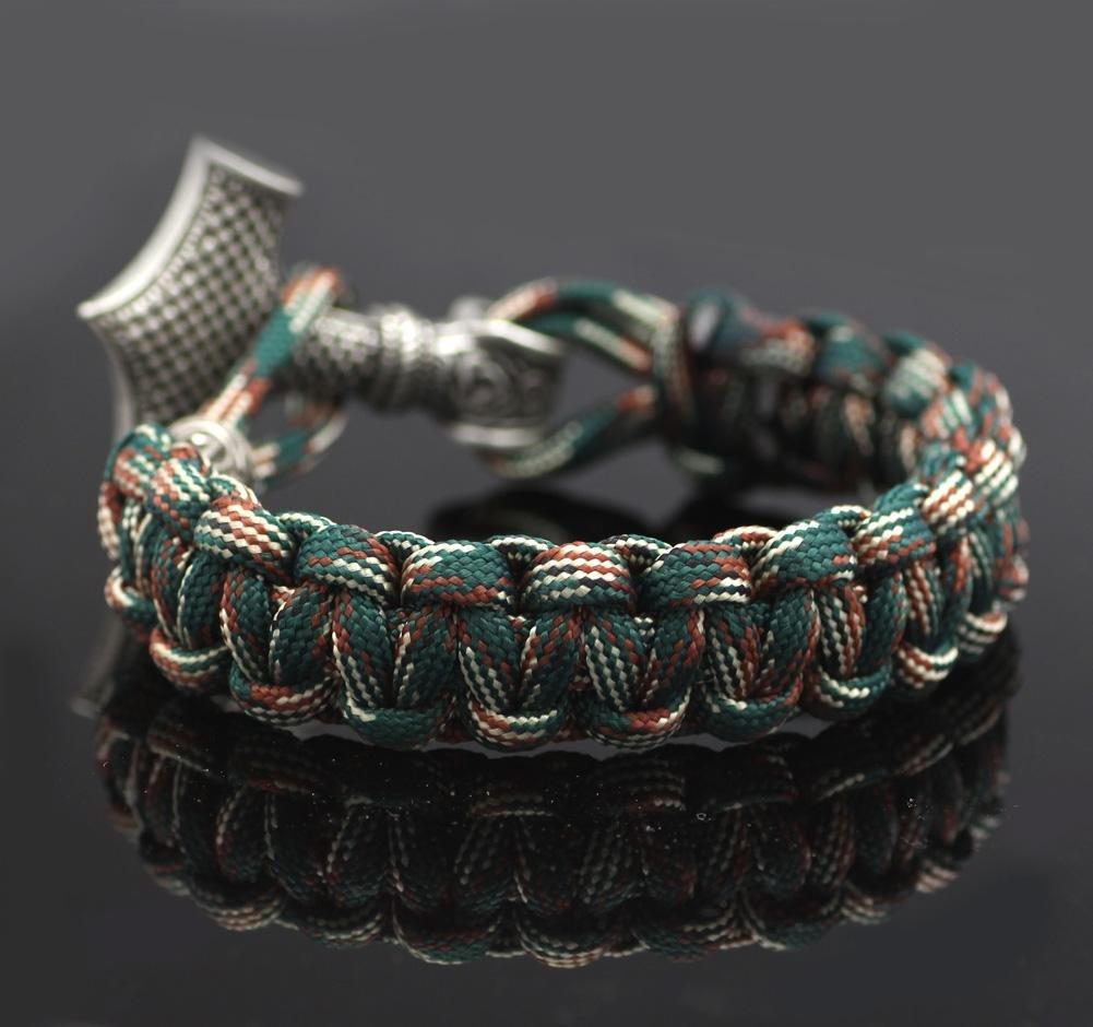 Military Style Mjolnir Paracord Bracelet