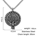 Raven Valknut Pendant Necklace