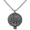 Raven Valknut Pendant Necklace