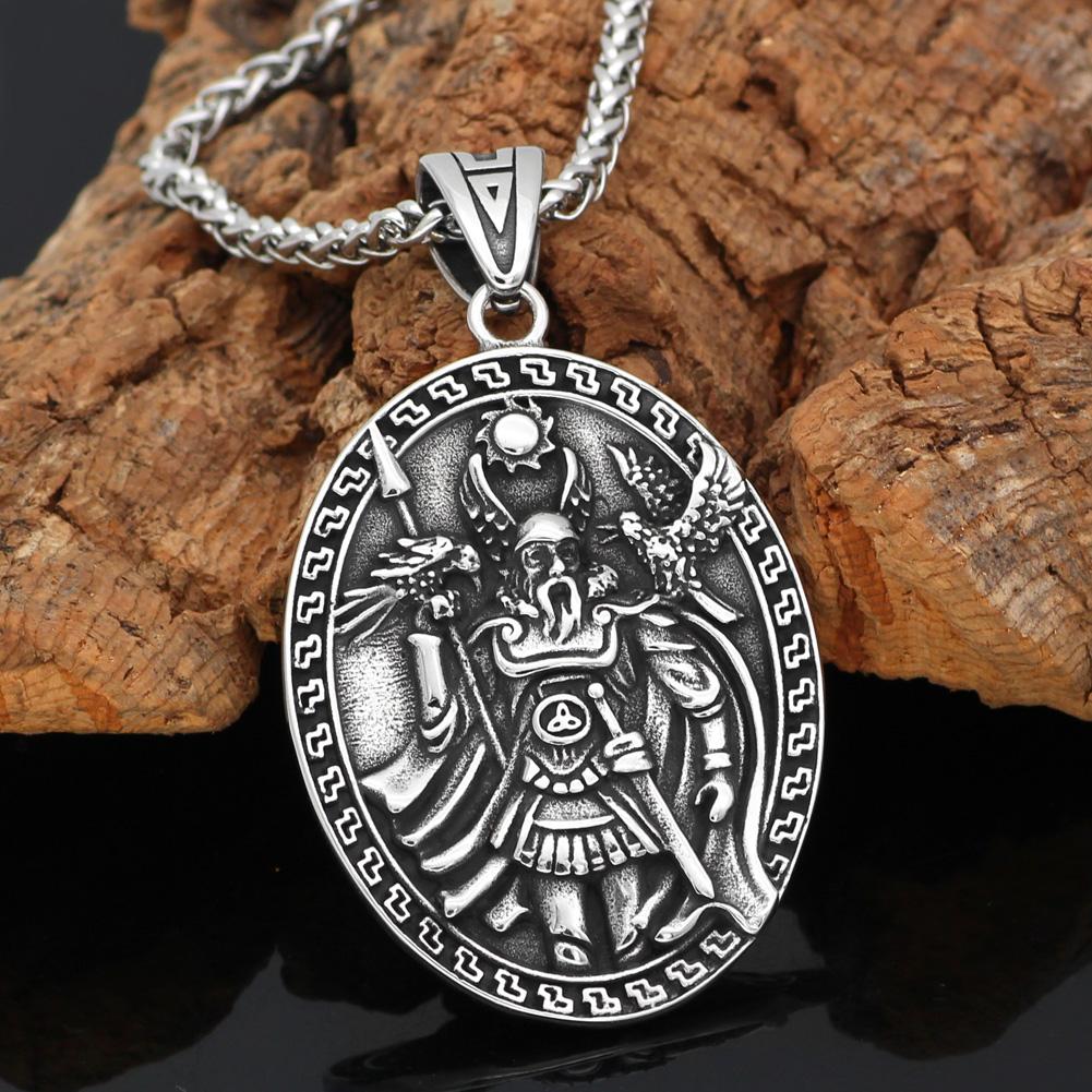 Odin And His Ravens Huginn & Muninn Necklace