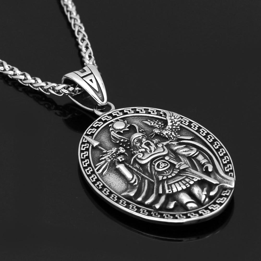 Odin And His Ravens Huginn & Muninn Necklace