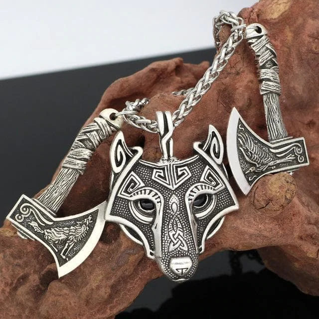 VIKING NECKLACE - FENRIR SHIELD