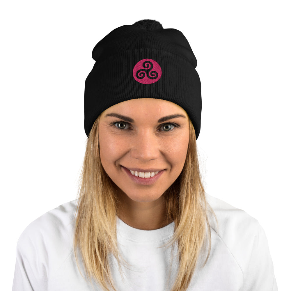 Triskel Pom-Pom (Viking Beanie)