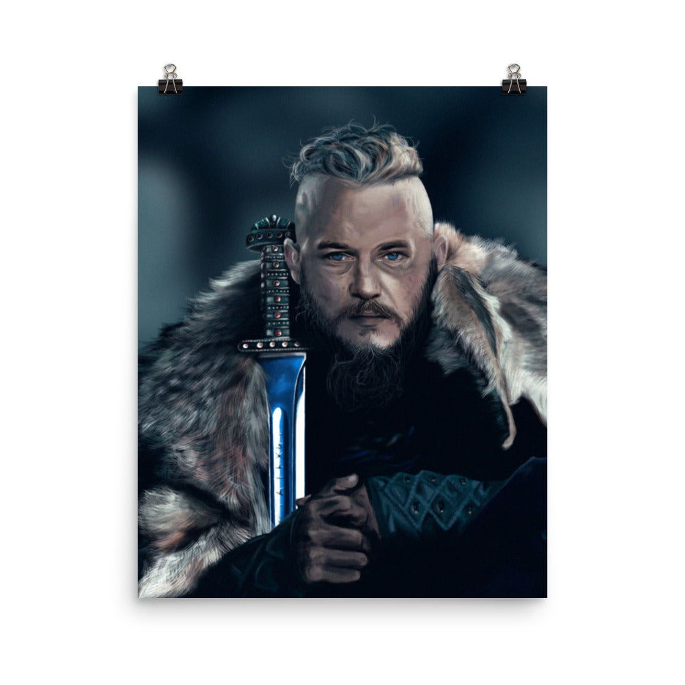 King Ragnar Lothbrok Poster