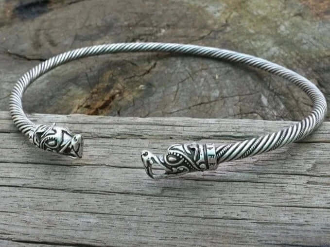 Fenrir Wolf Torc Necklace (Ragnar - Vikings TV Show)