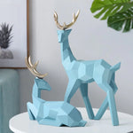 Nordic Gold Horn Deer Sculpture