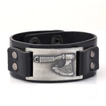 Viking Axe Leather Bracelet