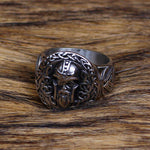 Odin Ring With Valknut Symbol