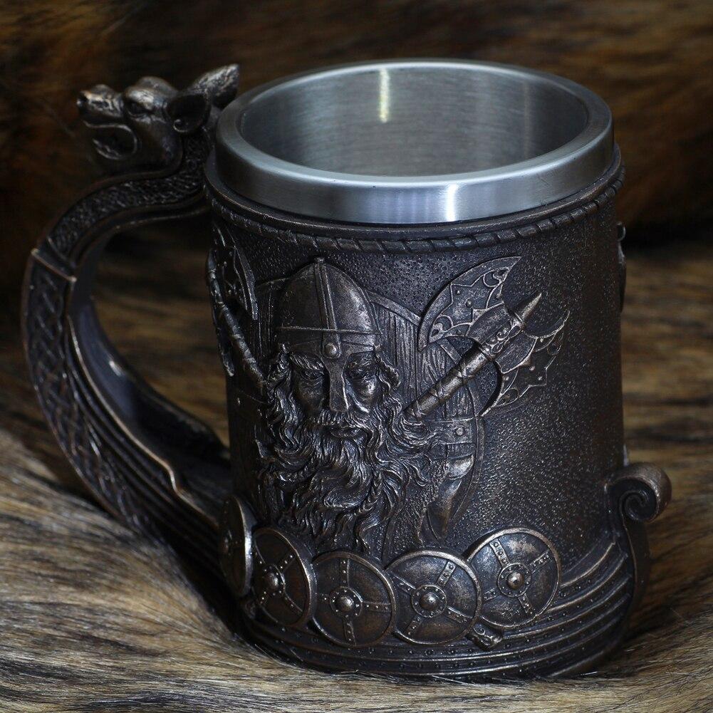 Viking Dragon Boat Beer Mug