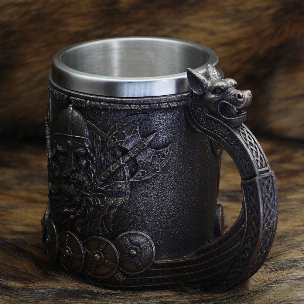 Viking Dragon Boat Beer Mug