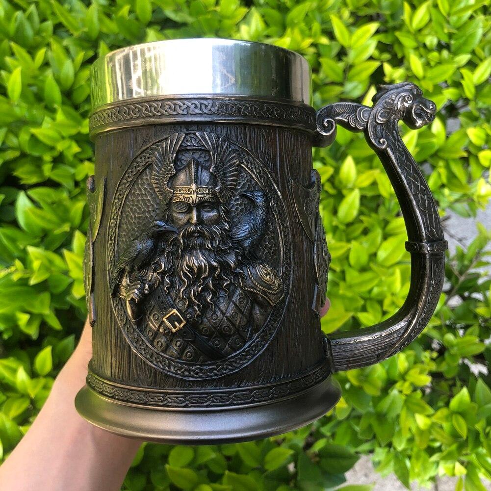 Viking Thor And Odin Beer Mug