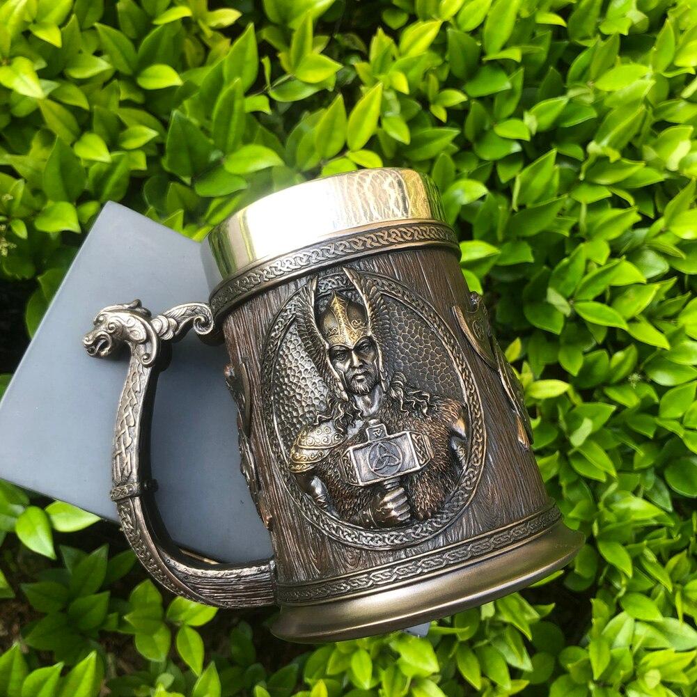 Viking Thor And Odin Beer Mug